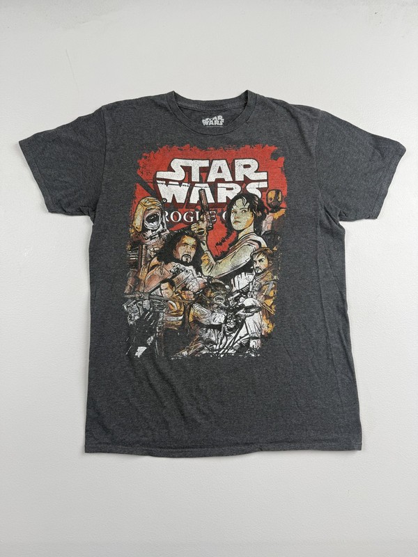 Fifth Sun Shirt Mens Medium Gray Star Wars Rogue One Movie Graphic Tee Tagless