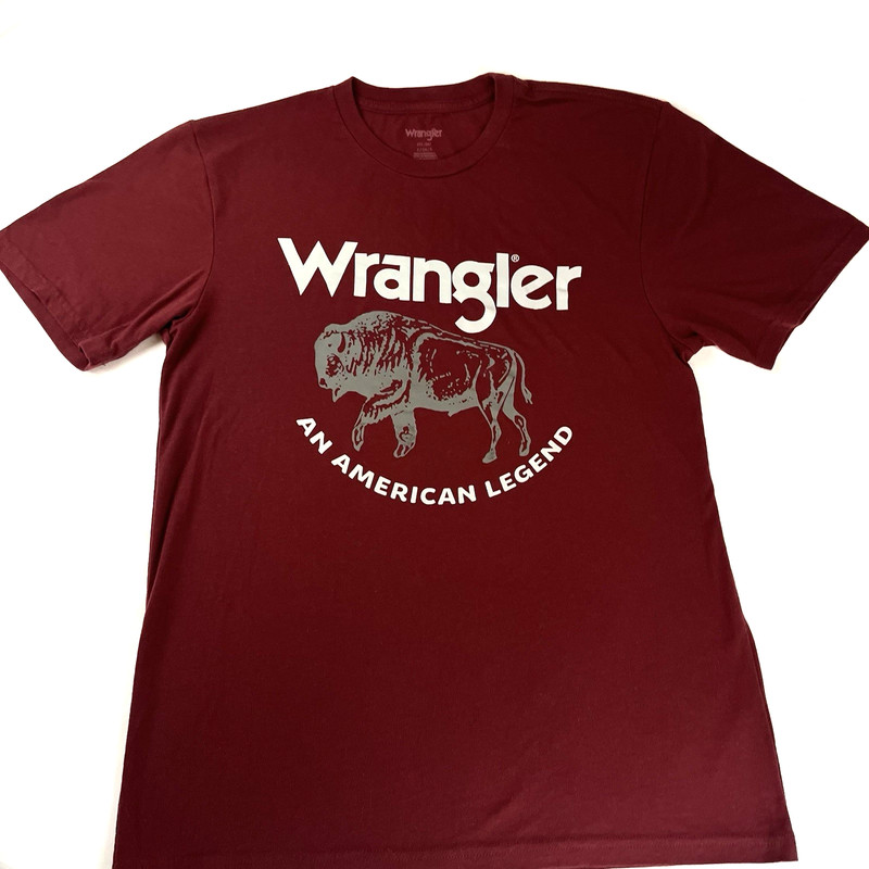 Wrangler Buffalo Bison T-shirt Small Cotton/Polyester Blend Super Soft Retro