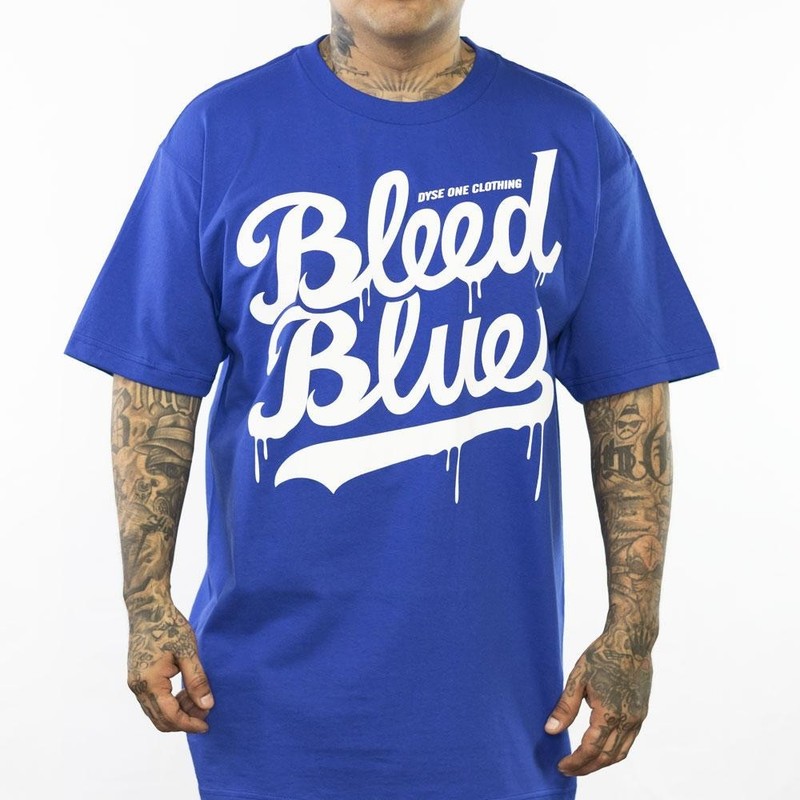 Bleed Blue Royal Blue Men’s T Shirt Dyse One Chicano La Dodgers Los Angeles