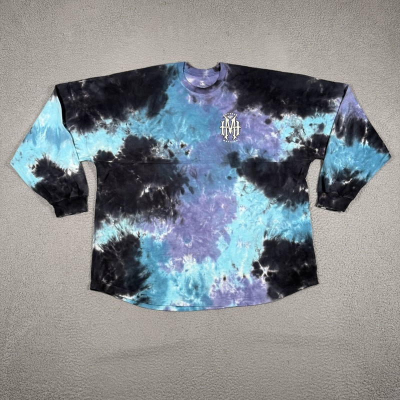 Disney Shirt Mens XL Spirit Jersey Haunted Mansion Halloween Tie Dye Oversize