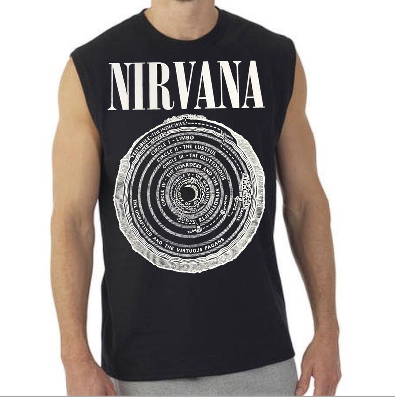 Nirvana Circle N Rock BAND MUSCLE SHIRT (Multiple Variations)