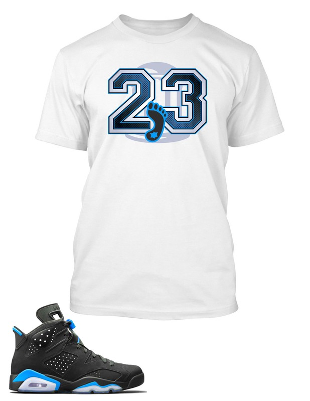 Mens Big Tall Small UNC Tee Shirt To Match J6 Shoe Men’s Tee Shirt Graphic