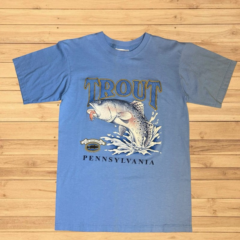 VintagePennsylvania Trout Fishing T-shirt Angler Outdoors