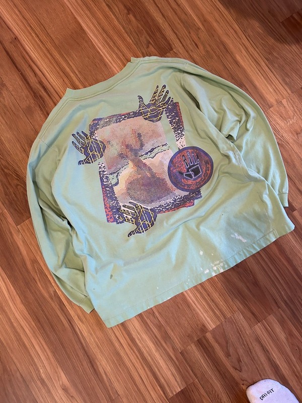 Vintage Body Glove Long Sleeve T Shirt adult size L 90s Single Stitch USA surf