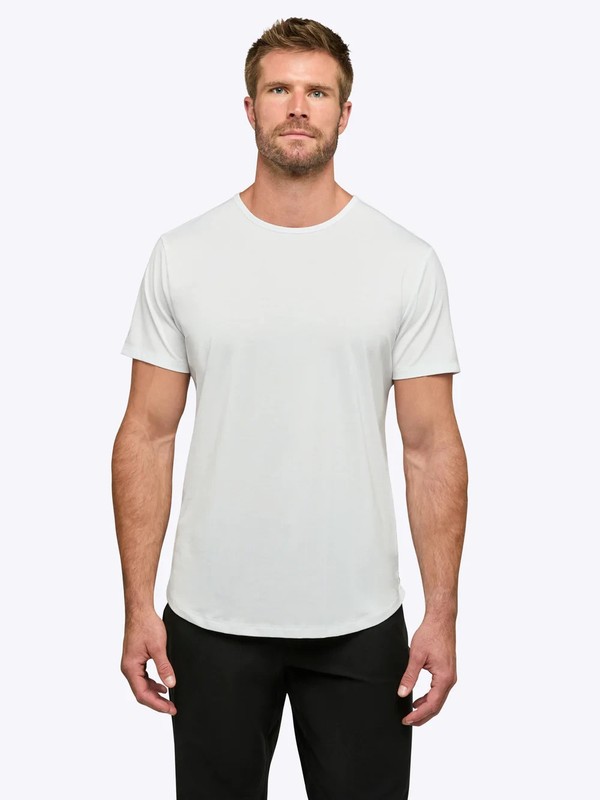 NWT Cuts Clothing Always On (AO) Curve Hem Tee Signature Fit White Men's XL gallery