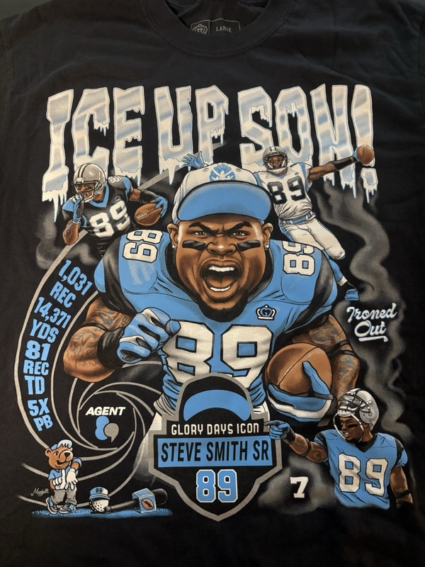 Steve Smith Sr “Ice Up Son” T-Shirt Size Adult L Carolina Panthers NFL Brand New gallery