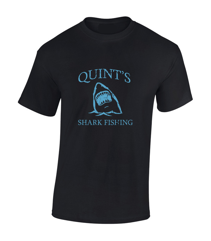 Quints Shark Fishing Tours Retro Move Vintage Film Unisex T-Shirt