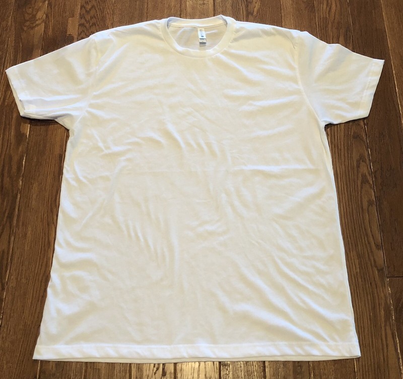 Next Level Apparel Men’s XL White Crew Neck Short Sleeve T Shirt NWOT
