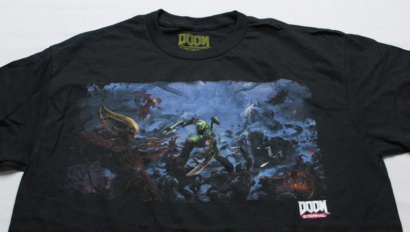 Loot Crate Unisex Adult's Doom Eternal Crew Neck Graphic T-Shirt EH6 Black Small gallery
