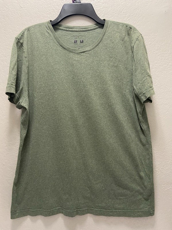 Banana Republic Tech Cotton Moisture Wicking Green Crew Neck T-Shirt Mens M