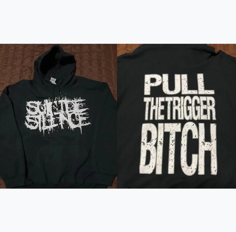 Suicide Silence Pull The Trigger Hoodie, Suicide Silence – Pull The Trigger