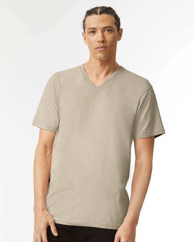 American Apparel Unisex CVC V-Neck Tee - 2006CVC gallery