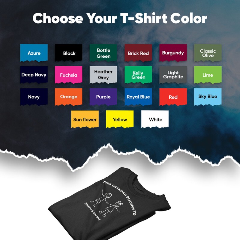 Customisable Grandad T-Shirt With Names Perfect Gift For Fathers DayTee #TA-195 gallery