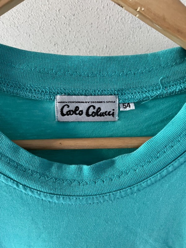Carlo Colucci Big Logo Crew Neck Short Sleeve T-shirt - sz IT54 gallery