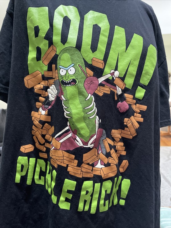 Rick And Morty Black Boom Pickle Rick Short Sleeve T Shirt Size XL Free Shippin gallery