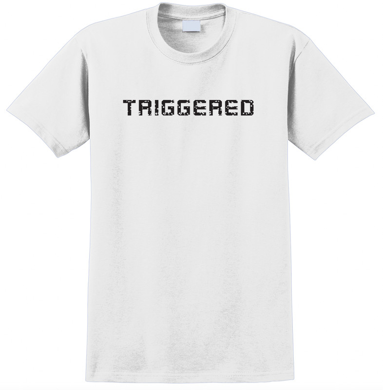 Triggered T-Shirt Short Sleeve Graphic Tee Unisex Apparel Text logo design gallery