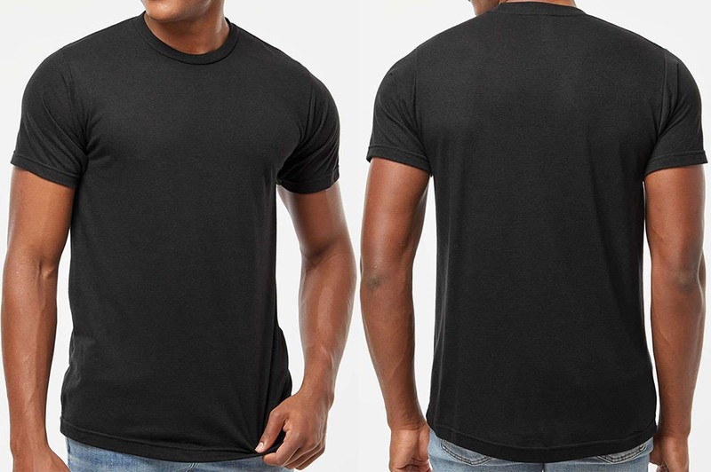 Mens Premium Ultra Soft USA Cotton Blend T-Shirt Lightweight Tri-Blend Tee XS-3X