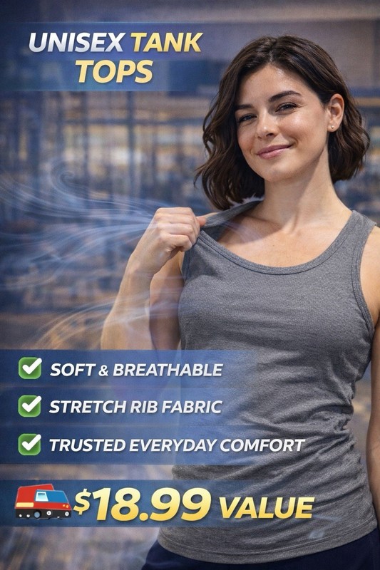 Men 100% Cotton Tank Tops Value 6-Pack Breathable Undershirts Gym Everyday Wear! gallery