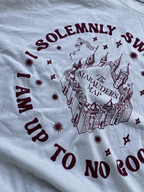 Wizarding World Harry Potter Shirt Mens Medium White Marauders Map Graphic Tee gallery