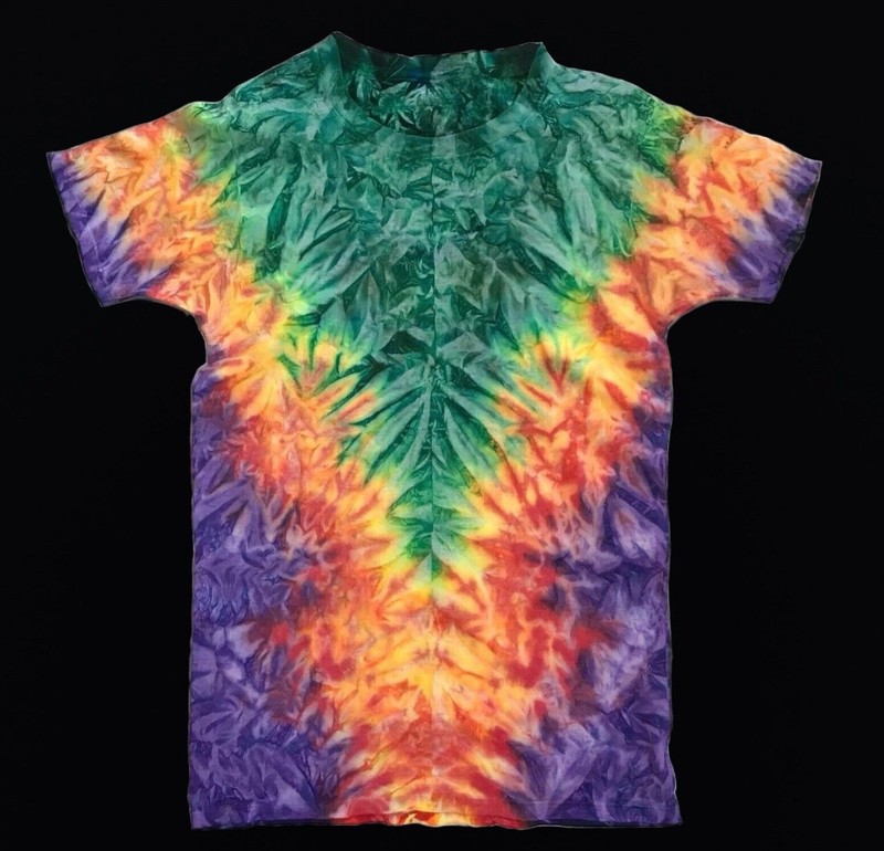 *New* 2XL – Sm Handmade Tie Dye, Spear Emerald, Crew or V-Neck, 30 Yrs Exp!