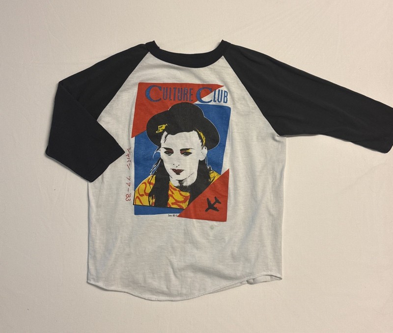 CULTURE CLUB Shirt Adult L BOY GEORGE ZEBRA ’83 USA VTG concert Tee