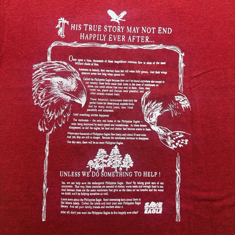 Dibuho Filipino Eagle Bayan Ko Hand Painted Graphic Art T-Shirt Philippines L gallery