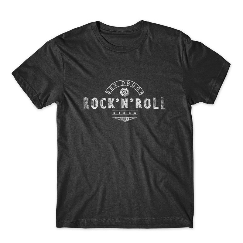 Sex Drugs Rock n Roll 100% Cotton Premium Tee NEW