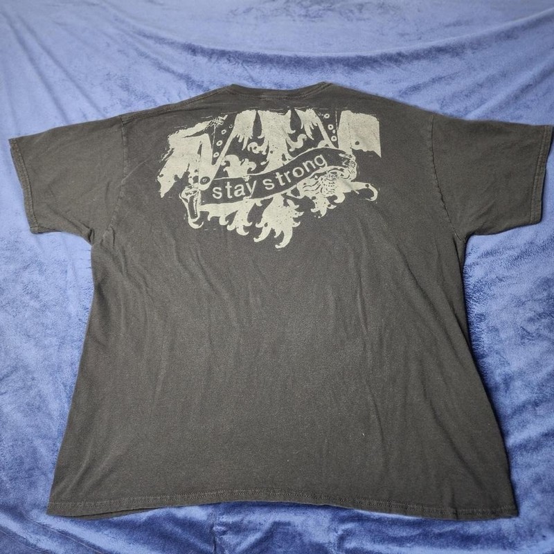 News Boys Stay Strong black band tee front back graphics No tag fits XL gallery