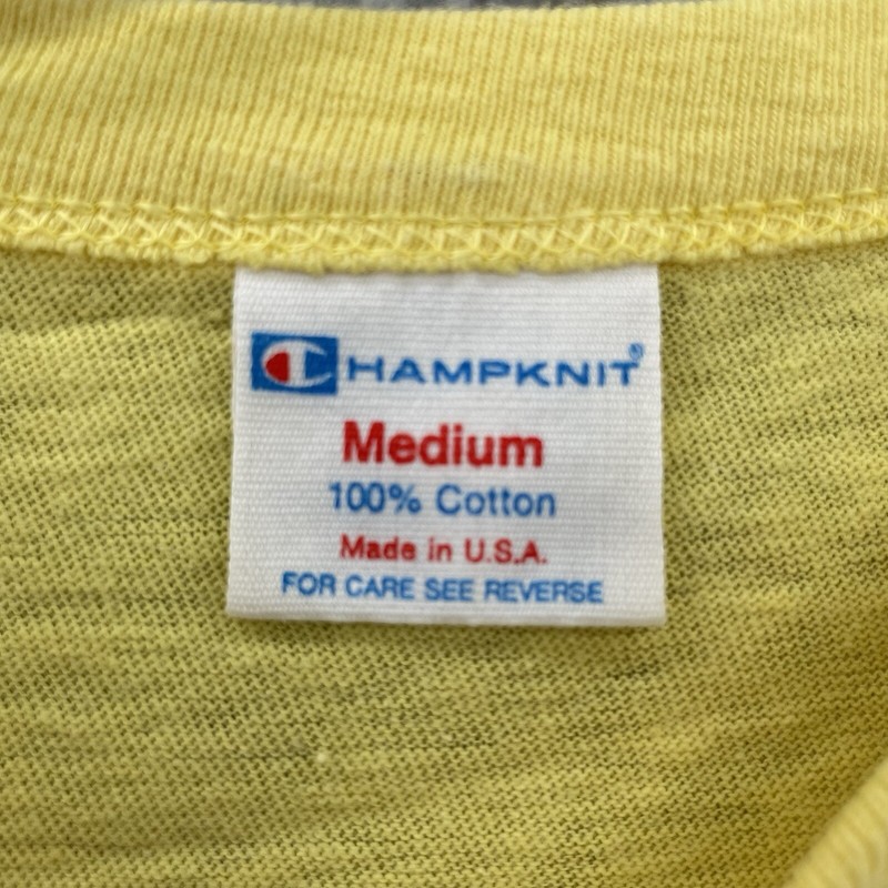VTG Champknit T Shirt Mens Medium 80s Retro Detschland Made in USA Single Stitch gallery