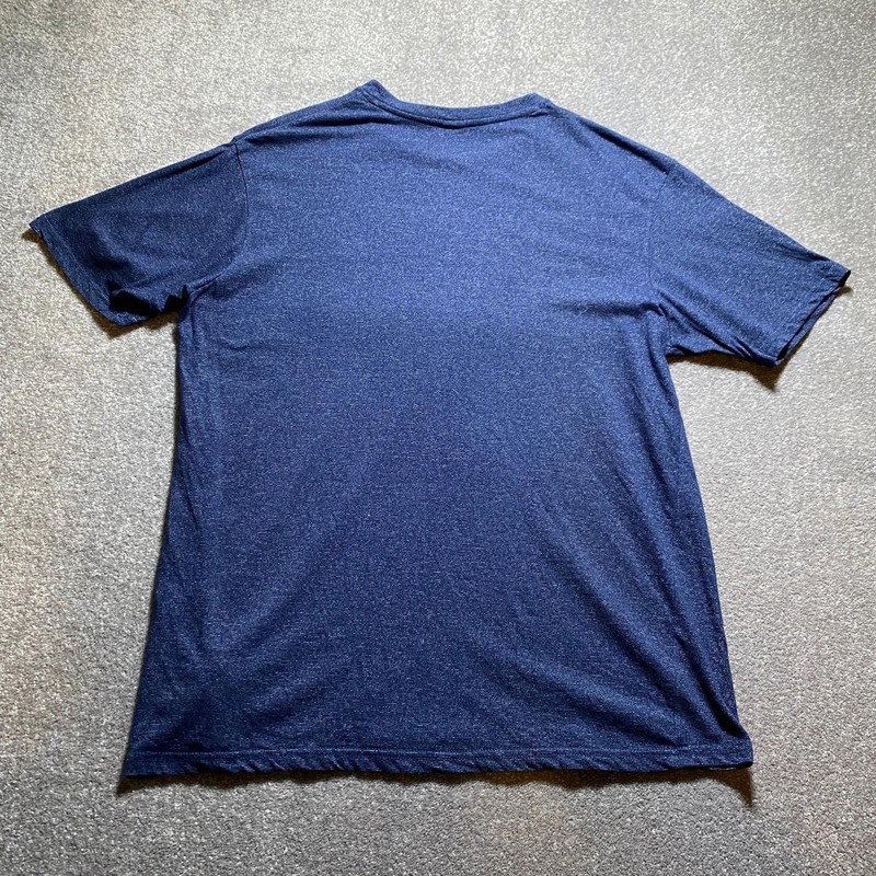 Springfield T-Shirt Men's XL Blue Round Neck Casual Style Cotton Blend gallery