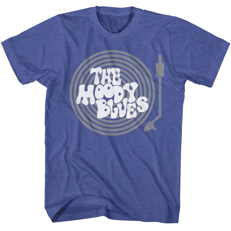 The Moody Blues T-Shirt Mens Record Turntable Classic British Rock Music Royal