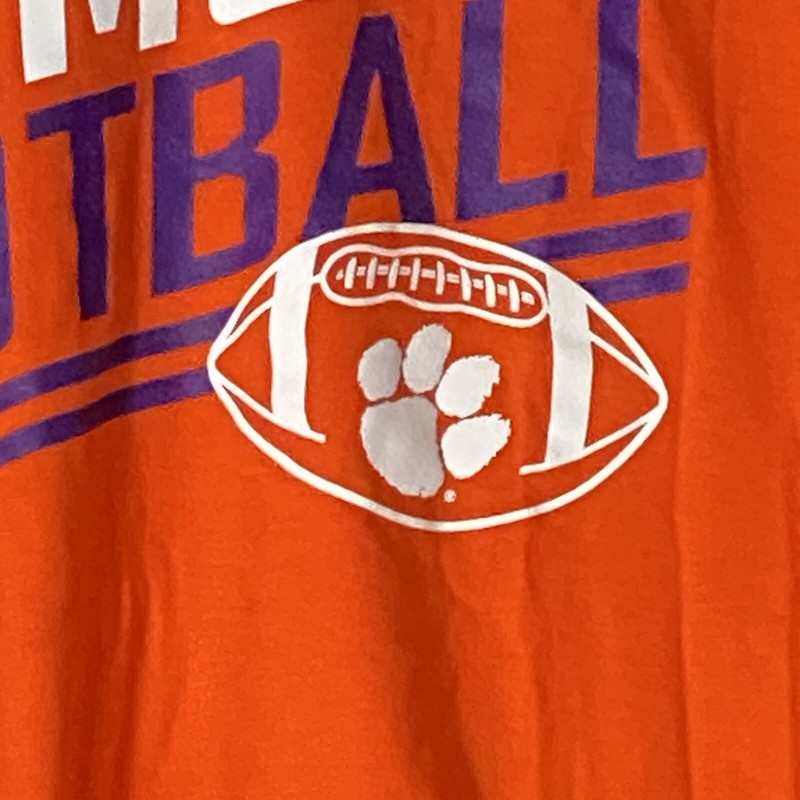 Clemson Tigers Shirt Mens Medium Orange Graphic New Agenda Casual Sport NCAA gallery