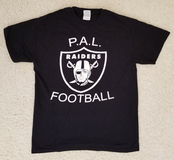 OAKLAND RAIDERS RAIDER NATION P.A.L. PRIDE UNITY ADULT MED T-SHIRT – 2 SIDED!