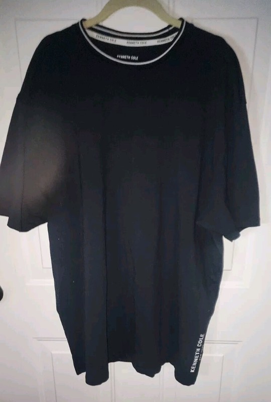 Kenneth Cole NewYork Male Black T-Shirt Size 3xl Regular Fit Black NWOT