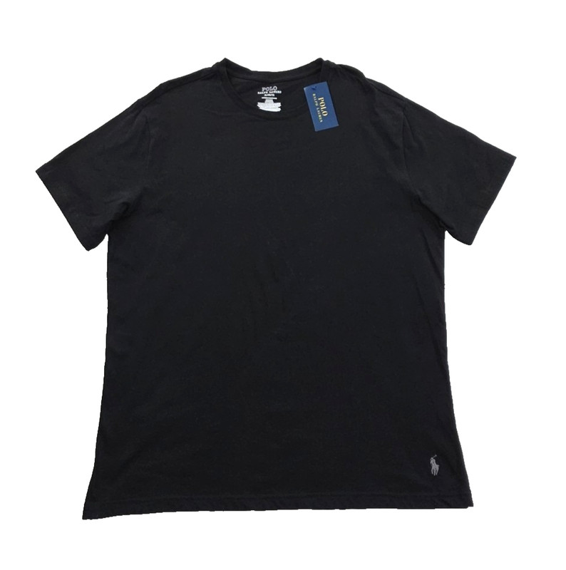 Polo Ralph Lauren Short Sleeve T-Shirt Men XL True Black NEW 100% Cotton NWT