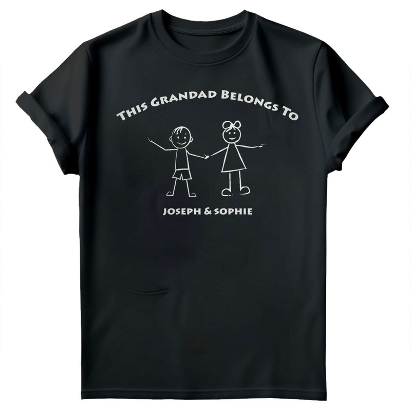 Customisable Grandad T-Shirt With Names Perfect Gift For Fathers DayTee #TA-195 gallery