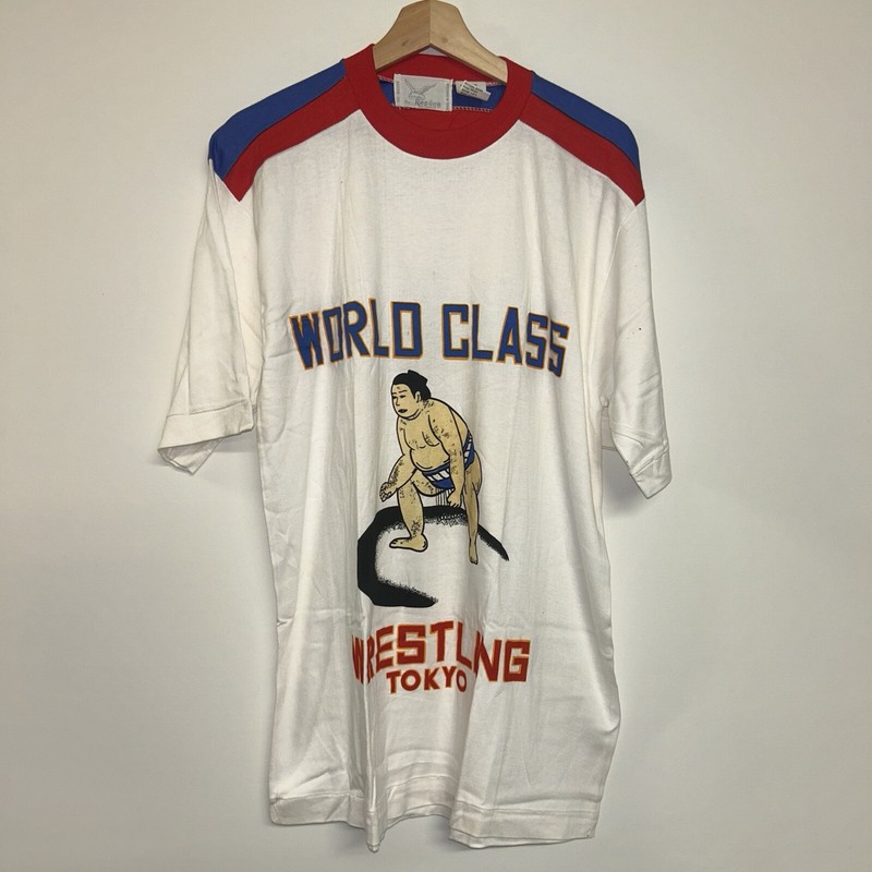 Vintage 1980’s World Class Wrestling Tokyo T-shirt, Deadstock, Size Adult Large