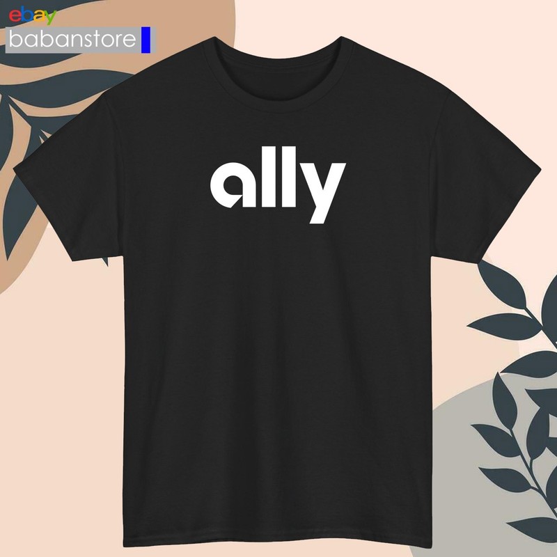 Ally Financial Logo Black/White/Grey/Navy/Red/Light Blue T-Shirt S-5XL