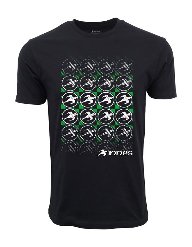 Innes Skateboard Circle Logos Graphic T shirt