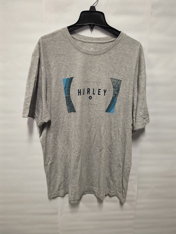 Hurley T Shirt Mens XL Grey Surfing Skating Outdoors Basic Casual Classic