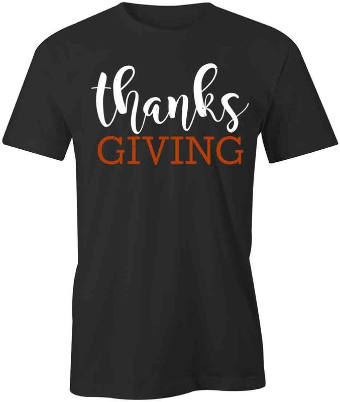 THANKSGIVING TShirt Tee Short-Sleeved Cotton CLOTHING HOLIDAY S1BSA516