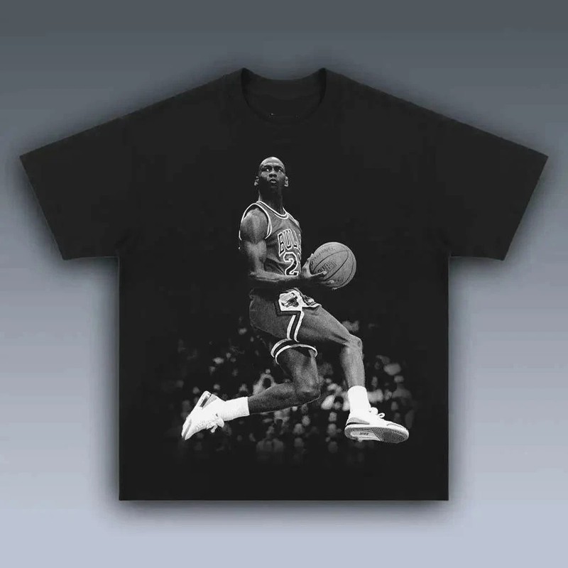 Vintage Basketball Dunk Action Pose Retro Graphic T-Shirt BESTSELLER