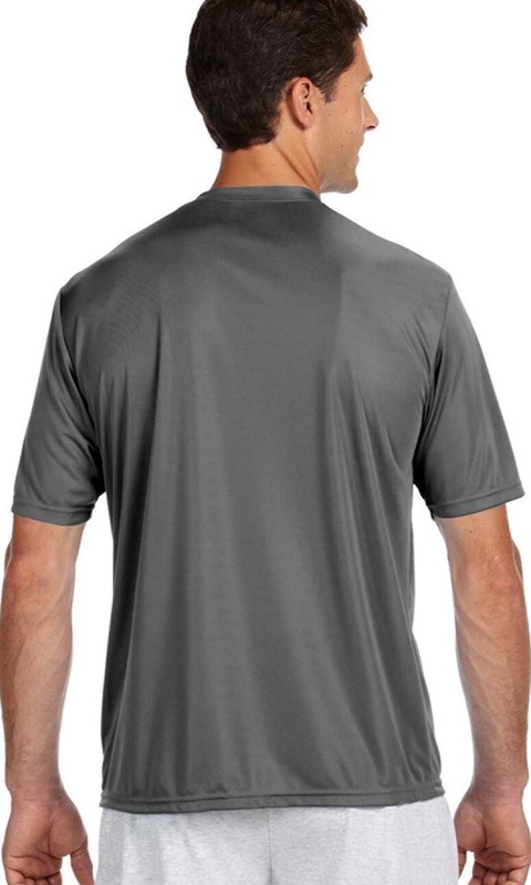 A4 N3142 Mens Short Sleeve Dri-Fit Cooling Performance T-Shirt XS Graphite New gallery