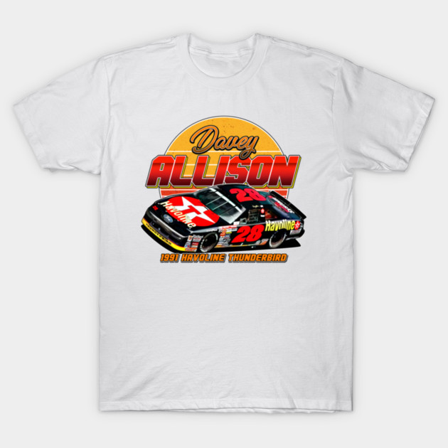 Davey Allison 28 Vintage Shirt NASCAR Racing Bootleg 90s Graphic Tee Retro Gift