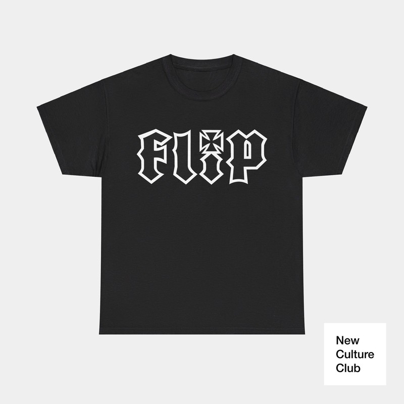 Flip Skateboards Skate Classic 90s Premium Design T Shirt Colors Appleyard Black