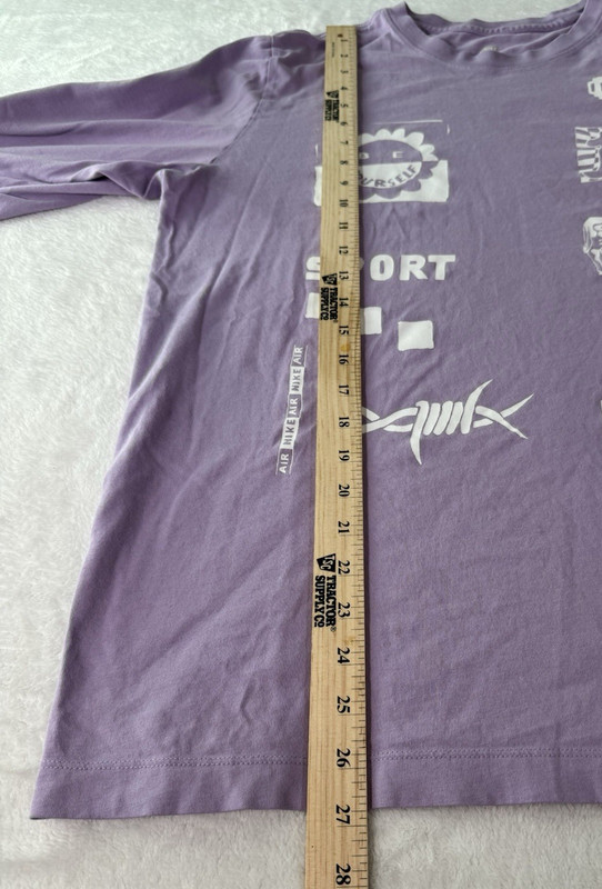 Nike NSW A.I.R. Machine Graphic Long Sleeve Purple T-Shirt Mens Large Streetwear gallery