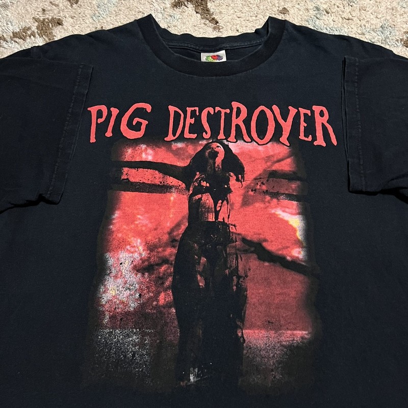 Reprint Pig Destroyer Stab Me Again Basic black T shirt Classic style NH20535