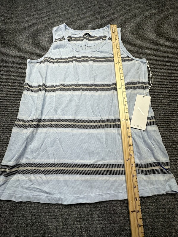 Saturdays New York City Tank Top Mens Small Sky Blue Stripe Nick S Lightweight gallery
