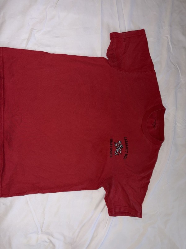 Men’s Medium Carhartt Wip Smart Sports T-shirt Red Short Sleeve