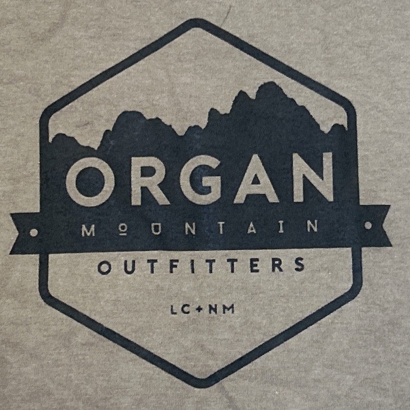Organ Mountain Small Logo Tee Olive Green Outdoor Hiking
